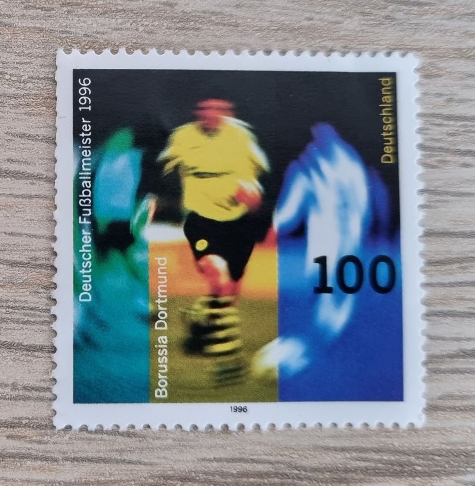 BVB Briefmarken Deutscher Fussballmeister 1995 und 1996 in Datteln