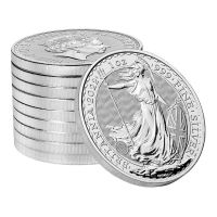 25 Oz Britannia Silbermünzen Hessen - Frankenberg (Eder) Vorschau