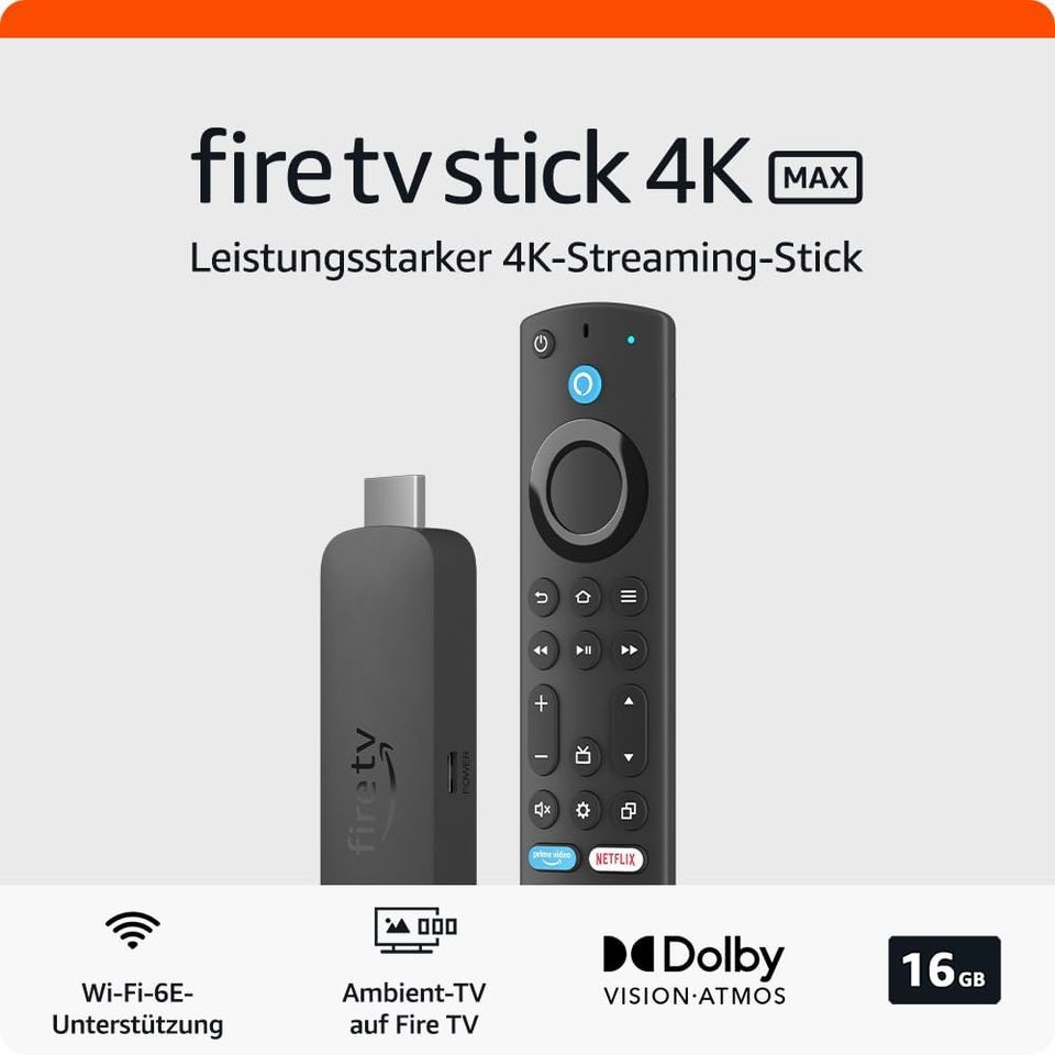 Amazon Fire TV Stick 4K Max / 2. Gen. / 2023 NEU & OVP versiegelt in Rheinstetten