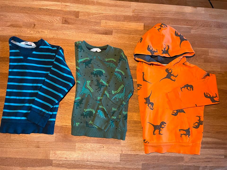 Kleiderpaket Gr. 110 / 116 Jungen Langarmpulli Pulli Hemden +Hose in Lorsch