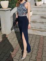Abendkleid Cocktailkleid lang blau Pailletten München - Ramersdorf-Perlach Vorschau