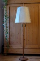 Mid-Century Stehlampe Holz und Leder beige Innenstadt - Köln Altstadt Vorschau