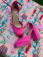 Pumps~Satin~Pink~NEU~Gr.39~Blockabsatz Bayern - Karlsfeld Vorschau