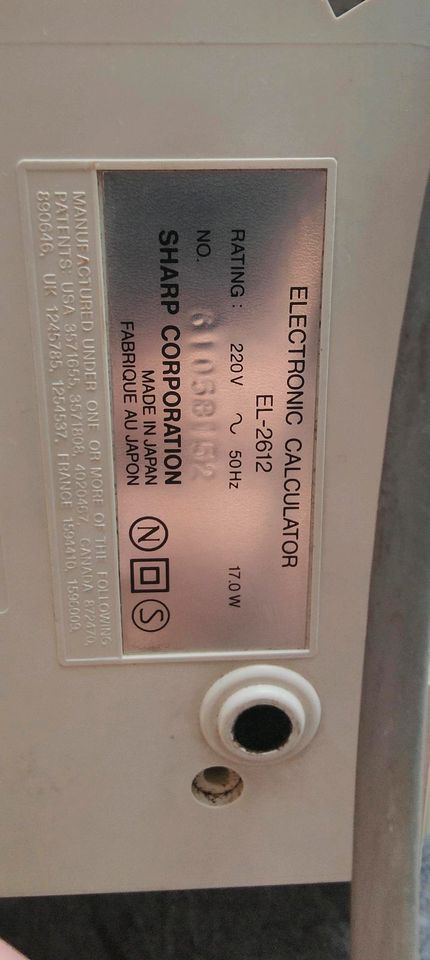 Sharp Printing Calculator EL-2612 Kasse in Dingolfing