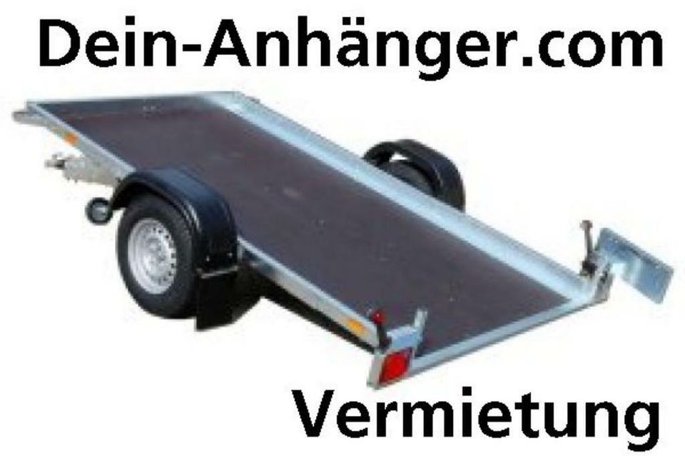 Anhänger mieten leihen 3m Auto Quad Trailer Verleih Vermietung in Leopoldshöhe