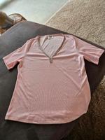 Schickes T-Shirt MADELEINE rosa Strasssteine V-Ausschnitt 48 XXL Bayern - Schweinfurt Vorschau