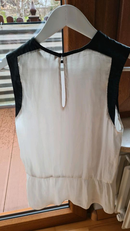 Shirt Bluse von Zara Gr.S weiß schwarz in St. Ingbert