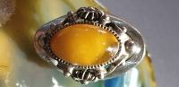 Antiker 800 Silber Ring nordisch/friesisch butterscotch Bernstein Rheinland-Pfalz - Bacharach Vorschau