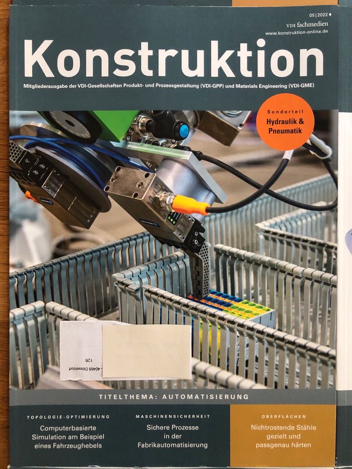 Konstruktion - Zeitschrift für Produktentwicklung, Jahrgang 2022 in Bielefeld