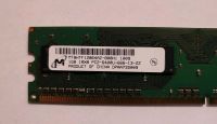 2 x MT Arbeitsspeicher 1 GB 1RX8 PC2-6400U-666-13-ZZ Dortmund - Brackel Vorschau