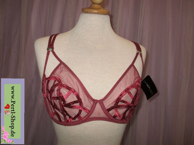 BH, Implicite, DES, rot, Spitze, Transparent, neu, 80 C, Slip in Traunstein