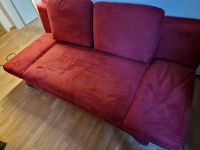 Rotes Schlafsofa mit Bettkasten und Kissen Nordrhein-Westfalen - Mönchengladbach Vorschau