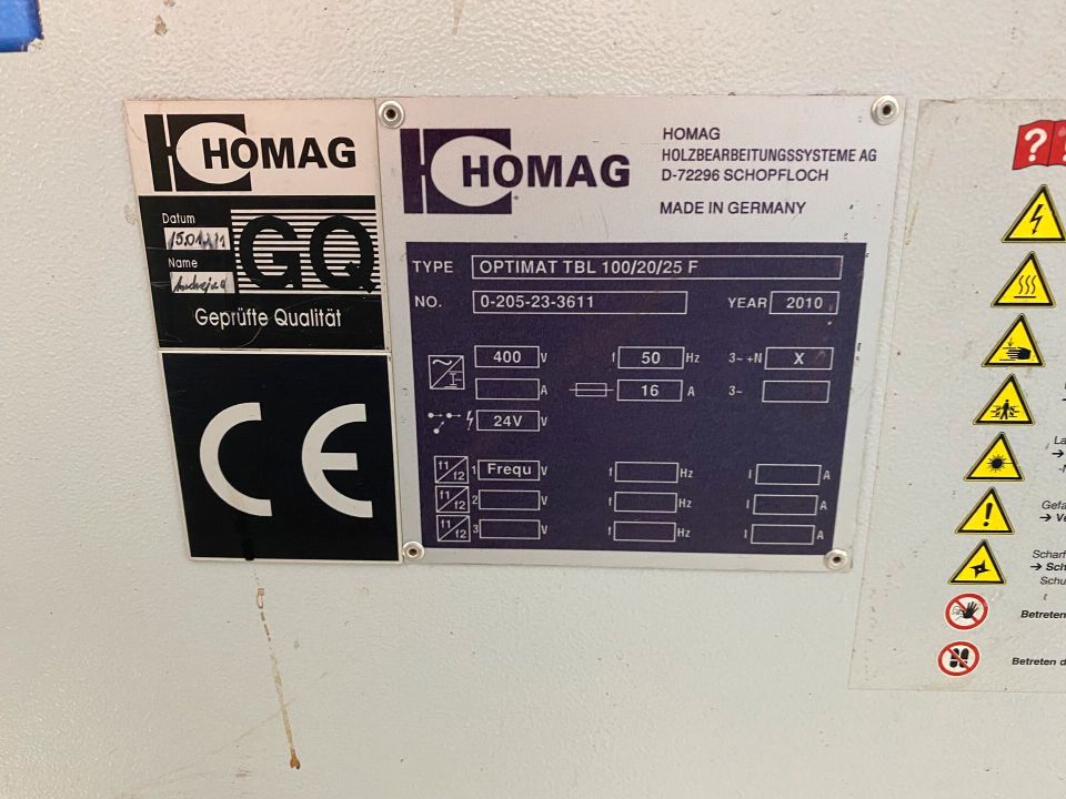 Homag Kal330 Kantenanleimmaschine in Wilsum