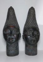 Bronzeskulptur Westafrika  Benin/Nigeria 2 Stück Bayern - Wolfratshausen Vorschau