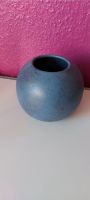 Vase, rund, blau, bronzefarbene Glitzerapplikationen Hessen - Taunusstein Vorschau