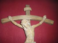 Holzkreuz mit geschnitztem Jesus ,Handarbeit Bayern - Merkendorf Vorschau