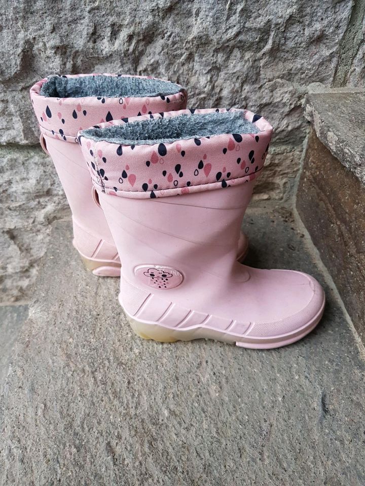 Gummistiefel gefüttert mit Blinkfunktion Gr. 26/27 in Oberleichtersbach