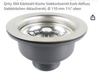 *Neu* Edelstahl Siebkorbventil / Abfluss • 120mm Durchmesser Nordrhein-Westfalen - Versmold Vorschau