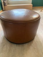 Sale! Echtleder Hocker Braun  orient. Dekorativ Pouf Deko Tisch Dresden - Leuben Vorschau