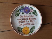 Wandteller, SMF Schramberg, Spruch, Durchmesser 20 cm Bremen - Blumenthal Vorschau