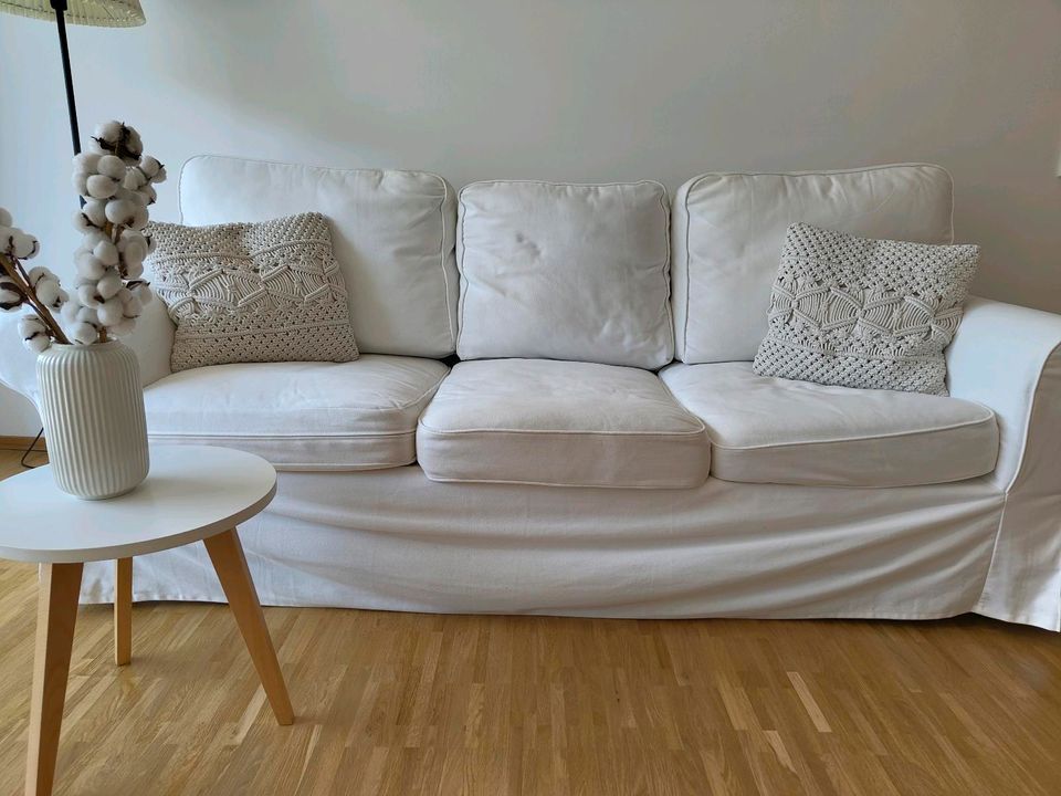 Ektorp 3 Sitzer Sofa weiß in Hannover
