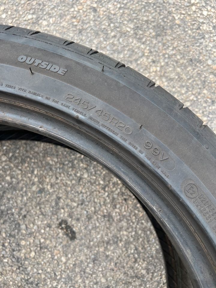 2x Michelin Latitude Sport Sommerreifen 245/45/R20 99V 5,5mm in Passau