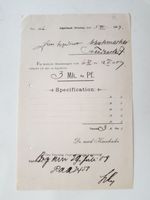 Arzt Rechnung  Alpirsbach Specification über 3 Mk. 00 Pf.von 1903 Baden-Württemberg - Leonberg Vorschau