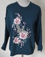 Damen Sweatshirt / Pulli - Gr. 40 - petrol - Frontdruck - Janina Bochum - Bochum-Nord Vorschau