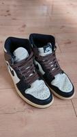 Nike Air Jordan braun schwarz weiß Gr. 41 Bayern - Lauben Vorschau