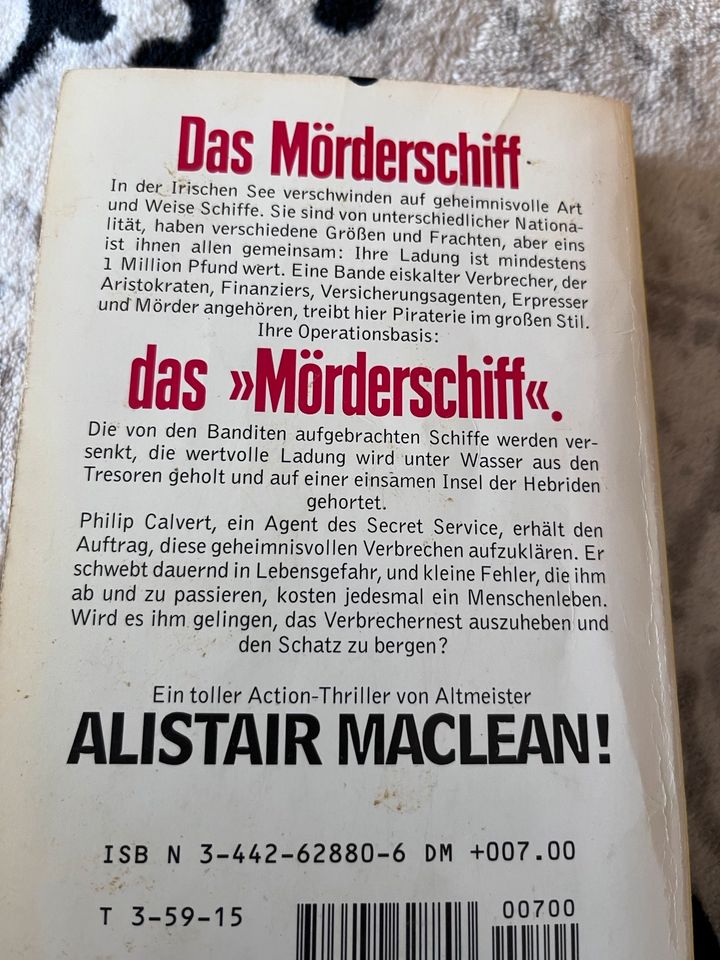 Alistair MacLean das mörderschiff in Bienenbüttel