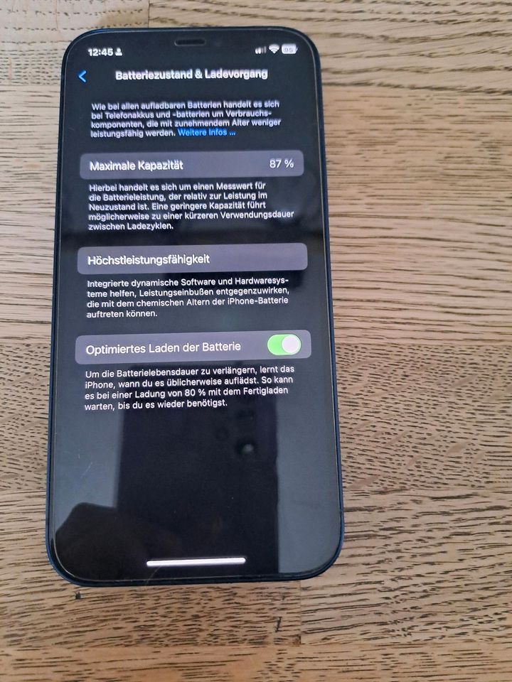 IPhone 12 in blau mit 64 GB in Johanniskirchen