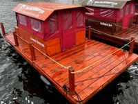 Huckleberrys® Floß Hausboot Motorkatamaran Ponton Plattform Boot Brandenburg - Potsdam Vorschau