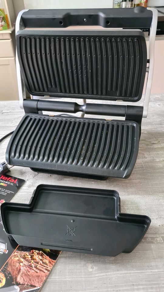 Tefal OptiGrill XL+Kontaktgrill wie neu Anleitungen & Rezeptbuch in Ludwigshafen