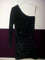 Paliettenkleid schwarz One Shoulder Dresden - Gruna Vorschau