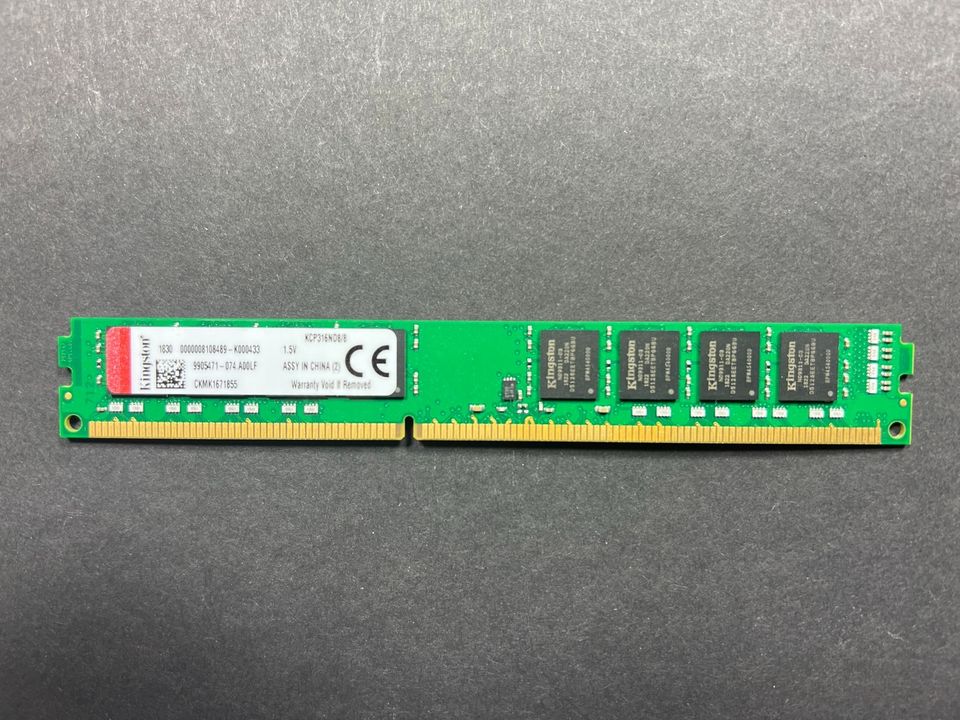 Kingston KCP316ND8/8 DDR3 unbuffered 8GB in Passau