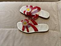 TOP-DDR-BADESCHUHE-MIT-BLÜTE-KULT-LATSCHEN-CAMPING-URLAUB-BADEN- Berlin - Friedrichsfelde Vorschau