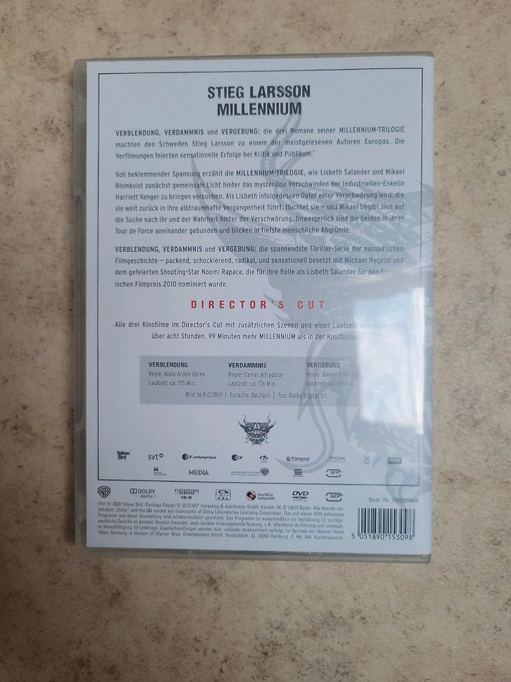 Stieg Larsson Millennium Trilogie Blu Ray in Surwold
