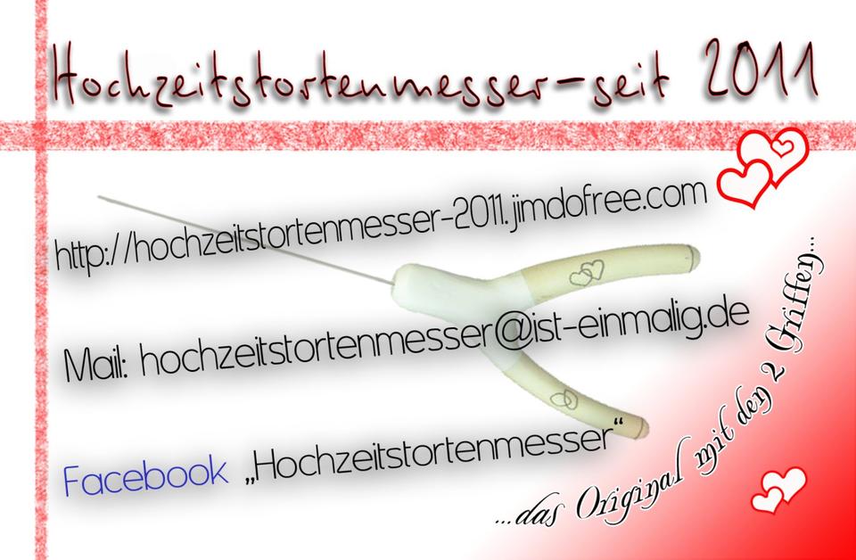 ❤️‍HOCHZEITSMESSER,MESSER 2 GRIFFE,DOPPELGRIFF,HOCHZEIT,TORTE❤️‍ in Heidelberg