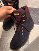 Tommy Hilfiger Boots / Stiefeletten Wildleder dunkelblau Größe 40 Nordrhein-Westfalen - Straelen Vorschau