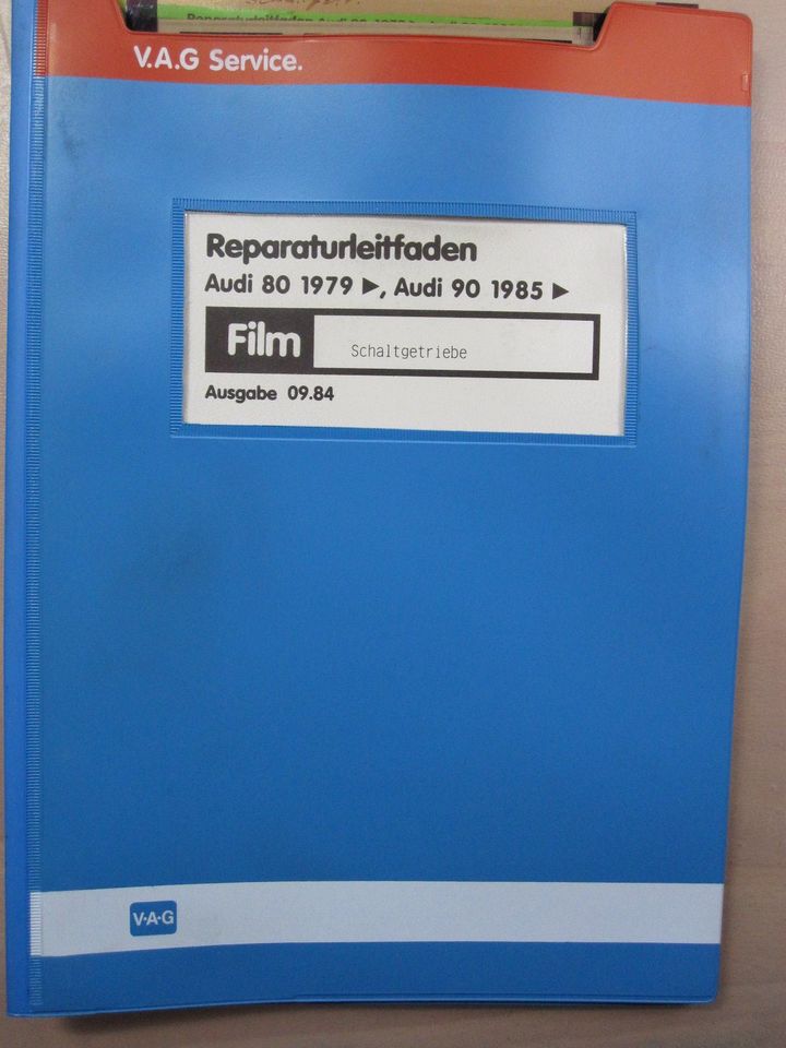 1 BOX mit ORG.REP-LEITFADEN für AUDI 80 1979/AUDI 90 1985 in Würzburg