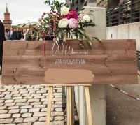 Hochzeit - Willkommensschild Holzschild Beschriftung Friedrichshain-Kreuzberg - Friedrichshain Vorschau