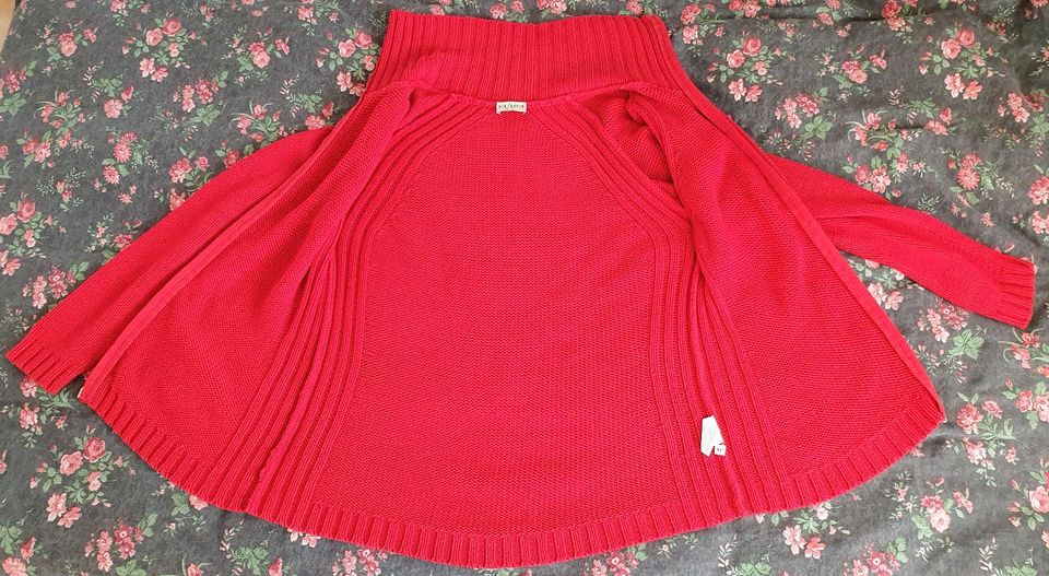 Strickjacke Damenjacke Jacke Strick Rot Gr. 42 in Schwentinental