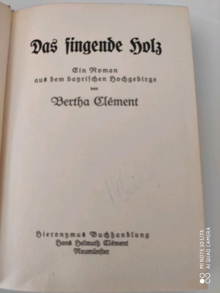 Buch: Das singende Holz.  Berta Clement. Antik. in Dortmund