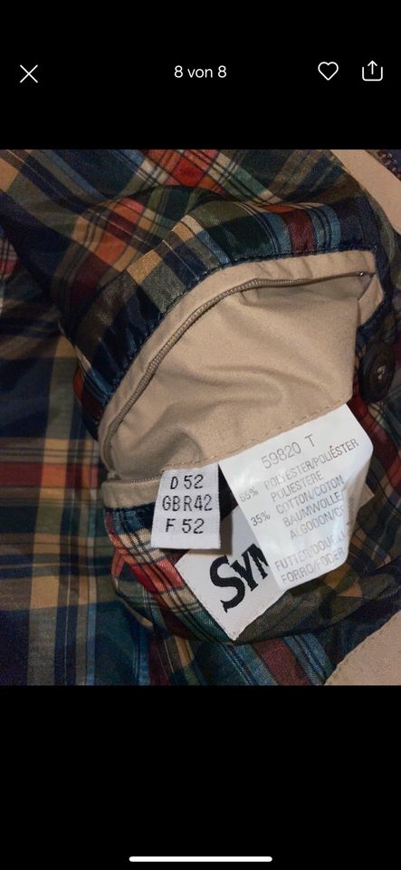 SYMPATEX Herren Jacke Gr.52 zum verschenken in München