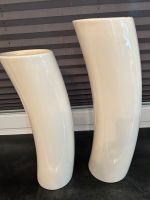 2 schöne ausgefallene Vasen / Deko von Tiziano,, Creme - Weiß Nordrhein-Westfalen - Grevenbroich Vorschau