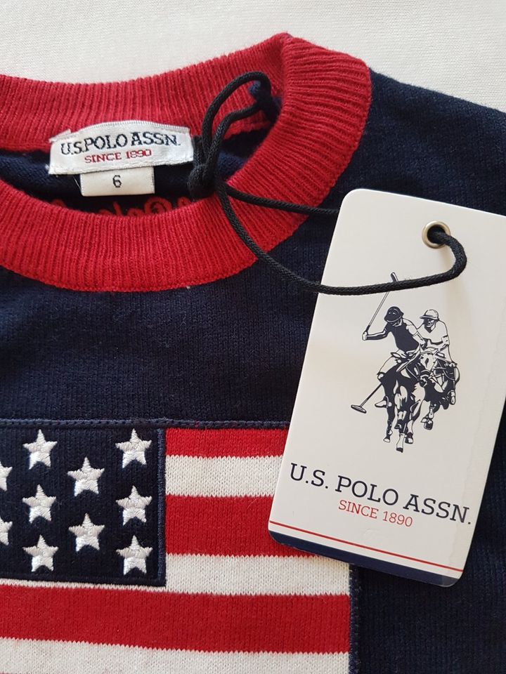 U.S. POLO ASSN., Pullover, Strick, Baumwolle mit Kaschmir, 116 in Hückelhoven