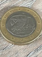 1-Euro Münze Fehlprägung Eule 2002 Griechenland Sachsen - Auerbach (Vogtland) Vorschau