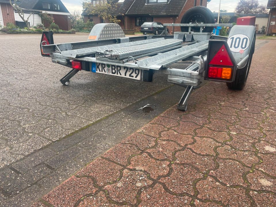 Motorradanhänger 1000Kg für 2 Motorräder - Motorradtrailer in Krefeld