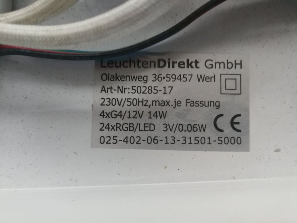 Deckenlampe mit LED und Fernbedienung 50285-17 in Pleystein