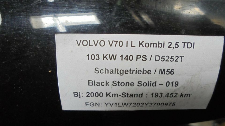 Volvo V70 I L Außenspiegel links Black Stone Solid 019 in Gelsenkirchen